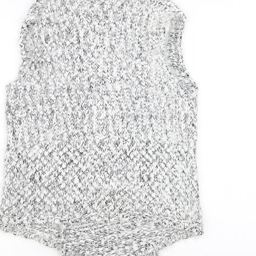 M&Co Girls White  Knit Jacket Coatigan Size 11-12 Years