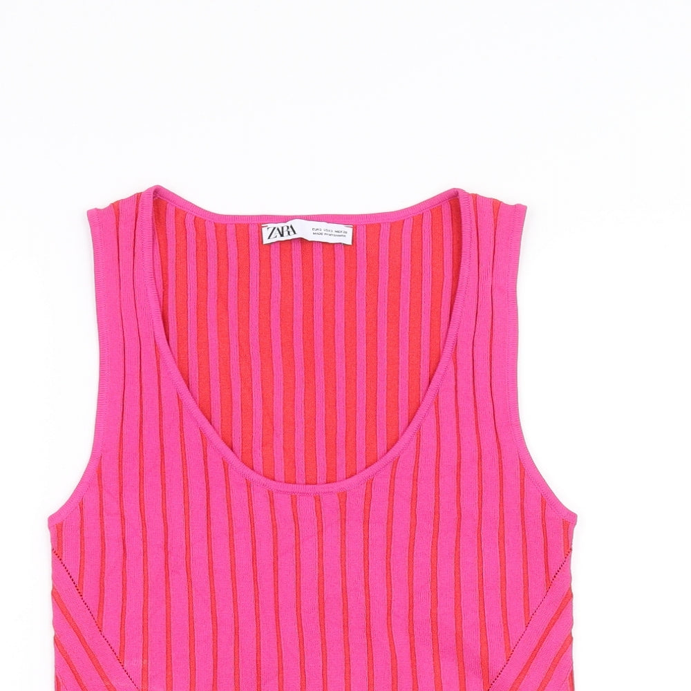 Zara Womens Pink   Basic T-Shirt Size S