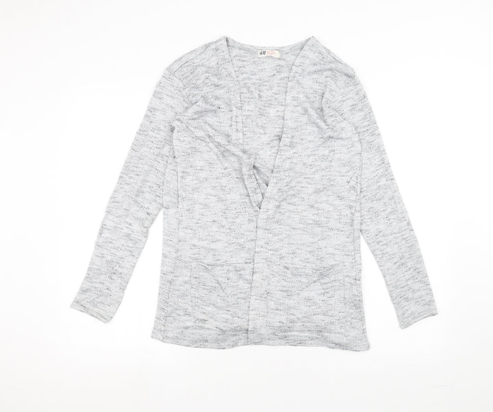 H&M Girls Grey Jacket Coatigan Size 14 Years