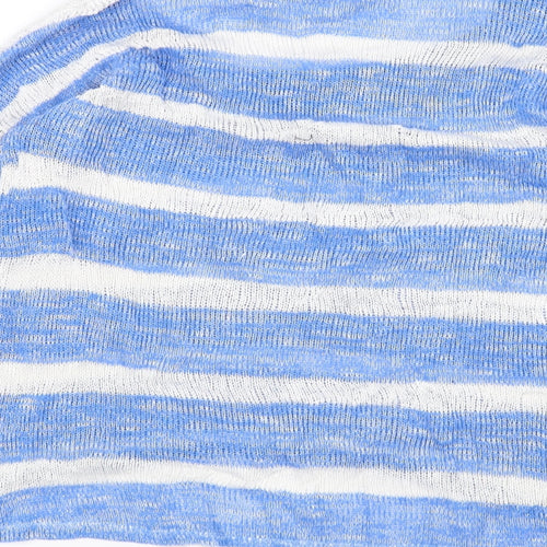 Atmosphere Womens White Striped  Pullover Jumper Size 10
