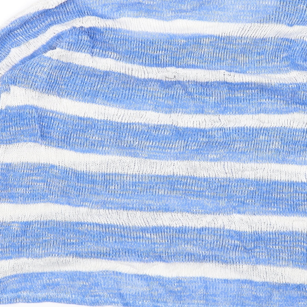 Atmosphere Womens White Striped  Pullover Jumper Size 10