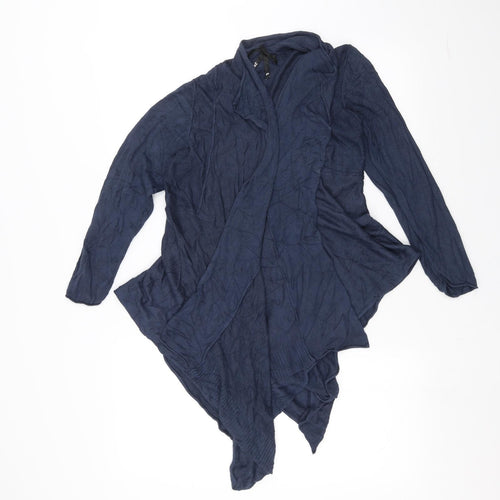 Text Womens Blue   Cardigan Jumper Size M