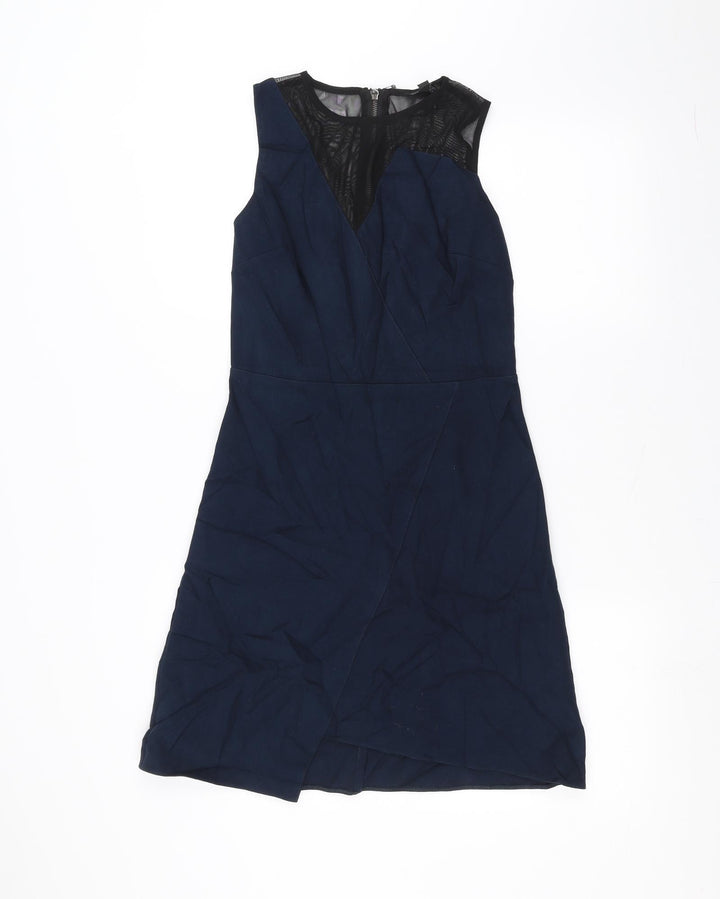 Topshop Womens Blue A-Line Size 8