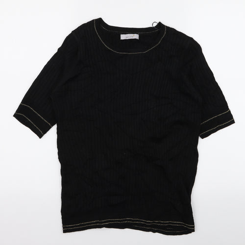 peruna Womens Black   Basic T-Shirt Size 14