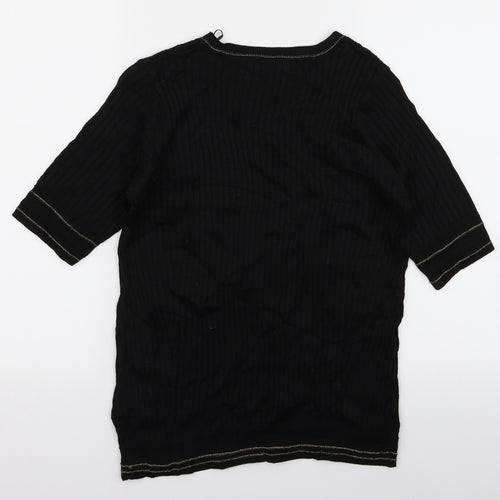 peruna Womens Black   Basic T-Shirt Size 14