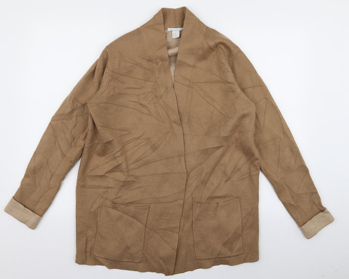 H&M Womens Beige Cardigan Jumper Size XS