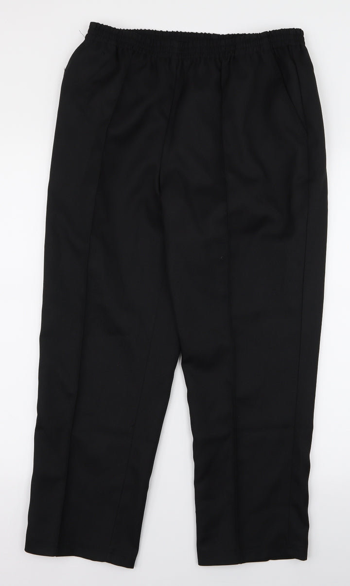 Damart Mens Black Trousers Size 30 L20 in