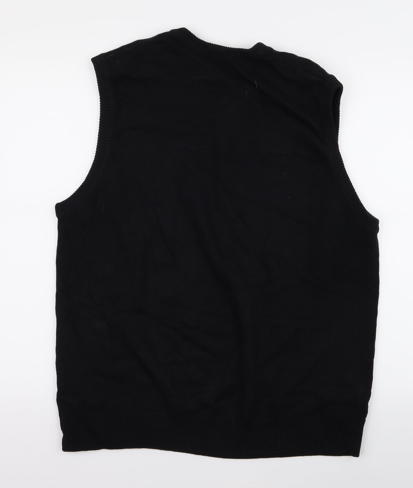 Maine Mens Black   Vest Jumper Size L