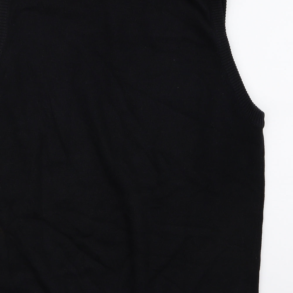 Maine Mens Black   Vest Jumper Size L