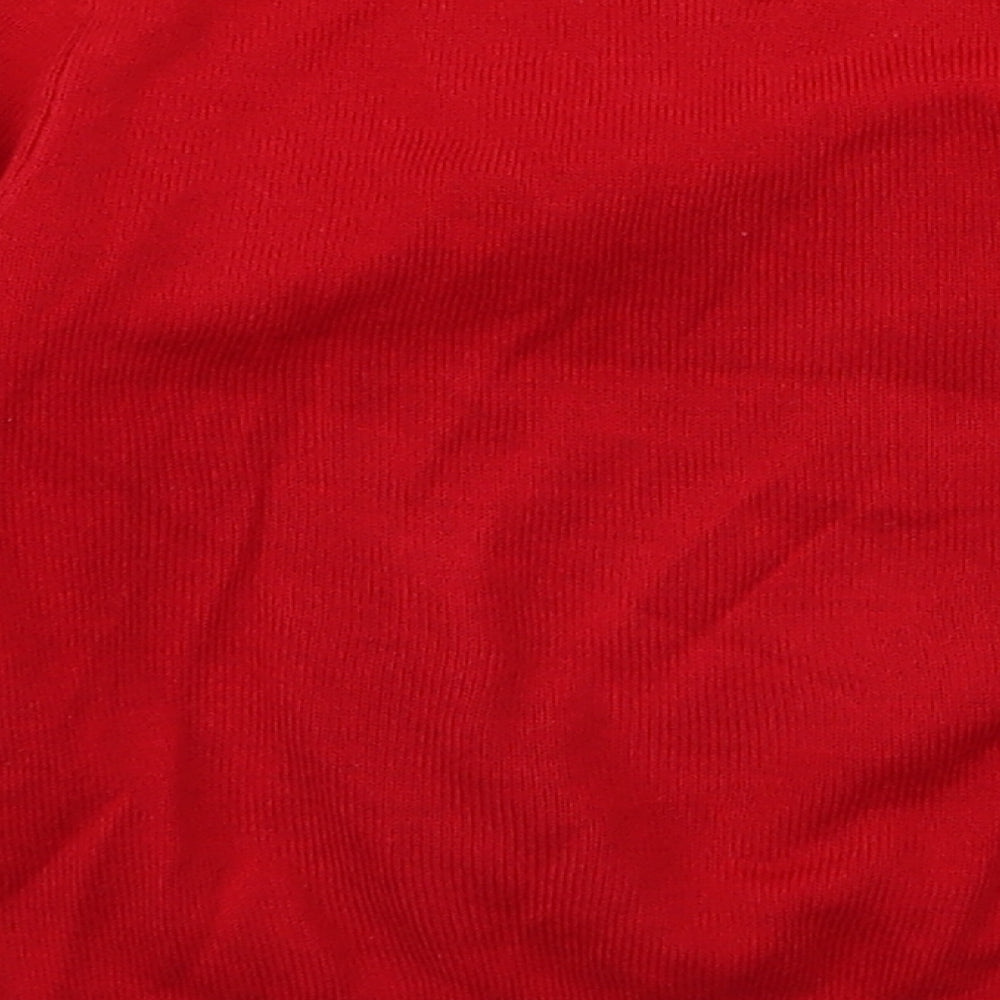 Little Dickins and Jones Boys Red  Rayon Pullover Jumper Size 3 Years  - CHRISMTAS