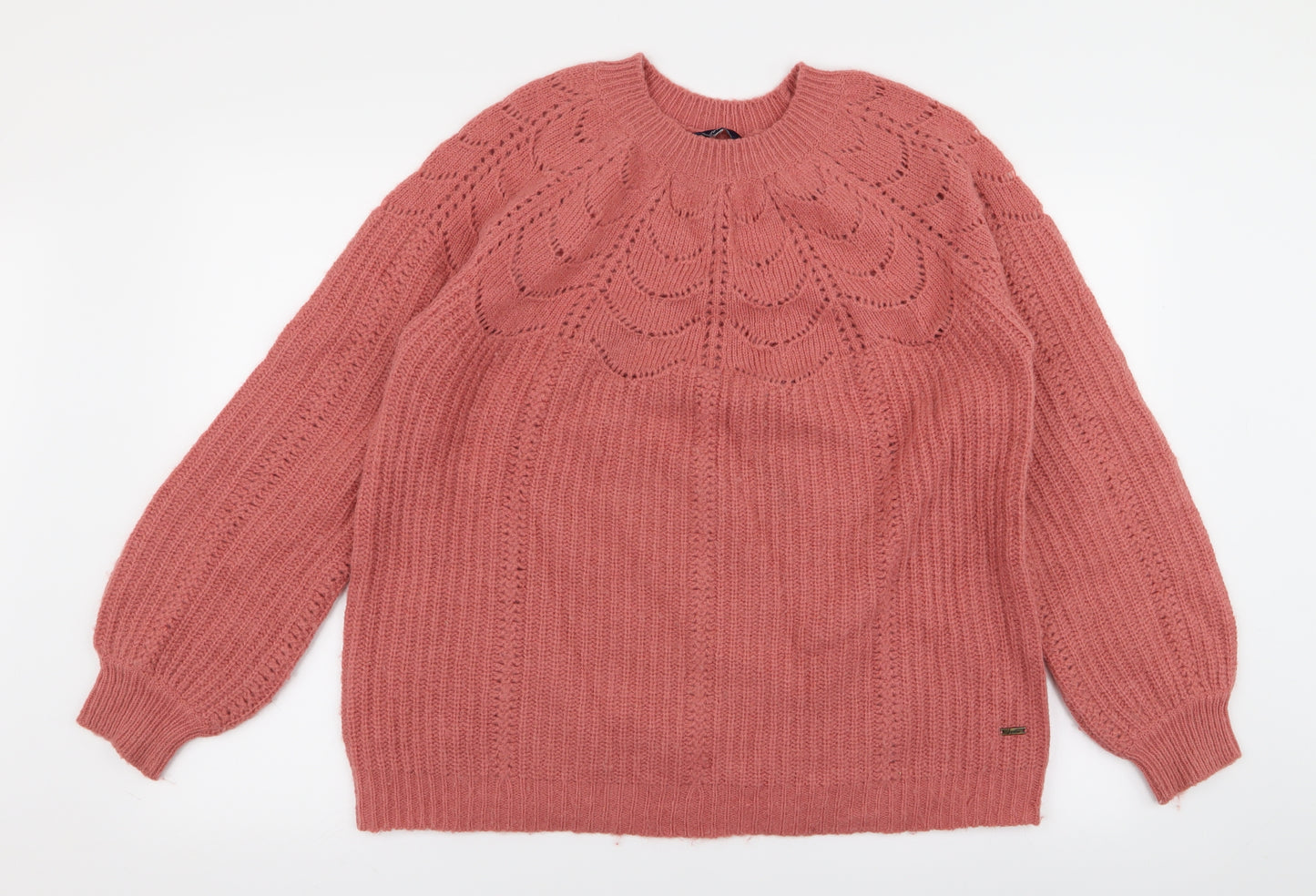 Joules Womens Pink   Pullover Jumper Size L