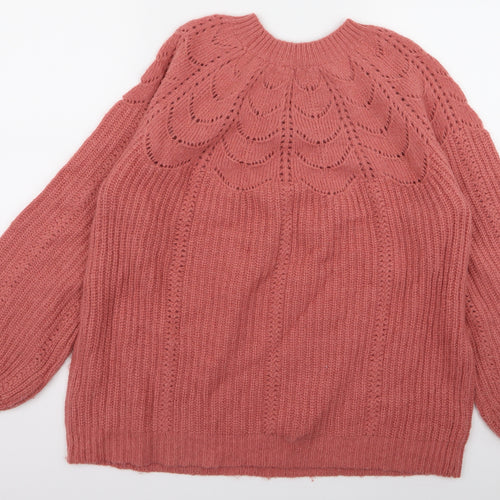 Joules Womens Pink   Pullover Jumper Size L