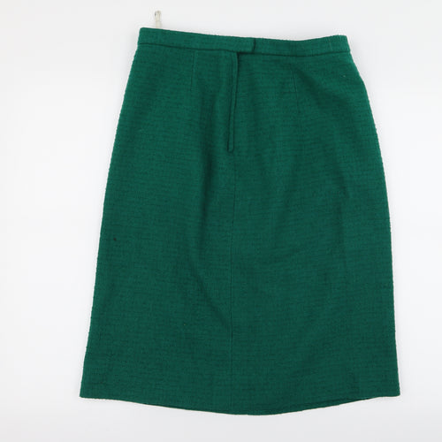 Preworn Womens Green  Rayon Straight & Pencil Set Size 30