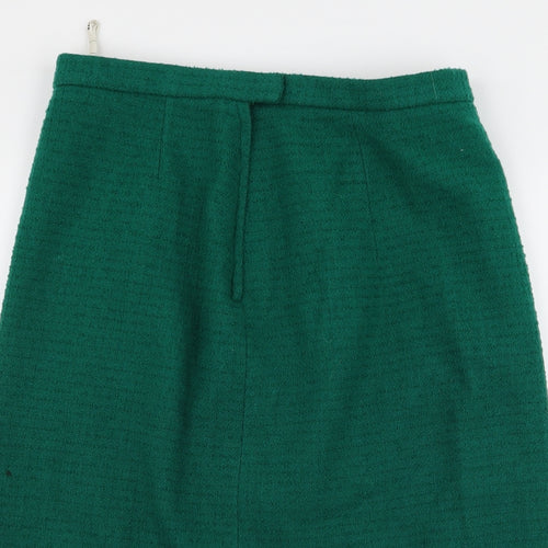 Preworn Womens Green  Rayon Straight & Pencil Set Size 30