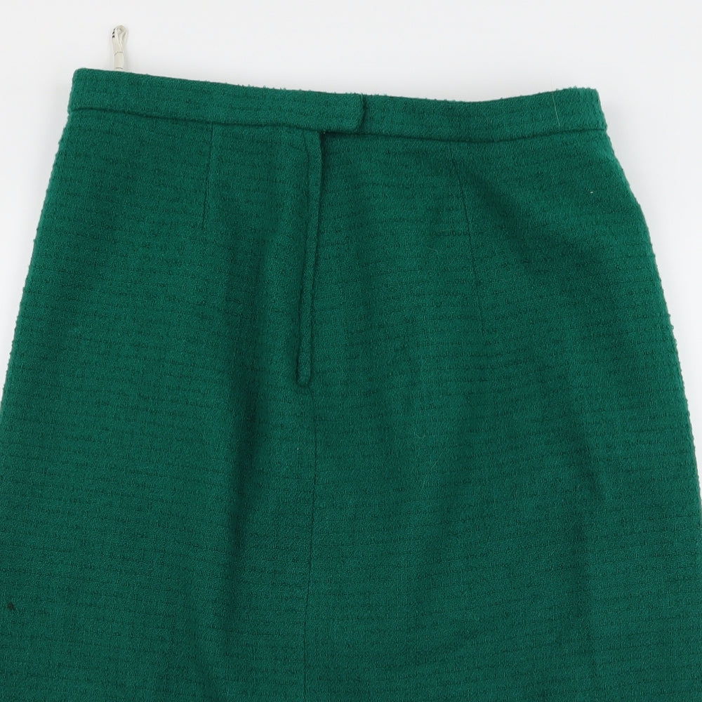Preworn Womens Green  Rayon Straight & Pencil Set Size 30