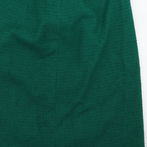 Preworn Womens Green  Rayon Straight & Pencil Set Size 30