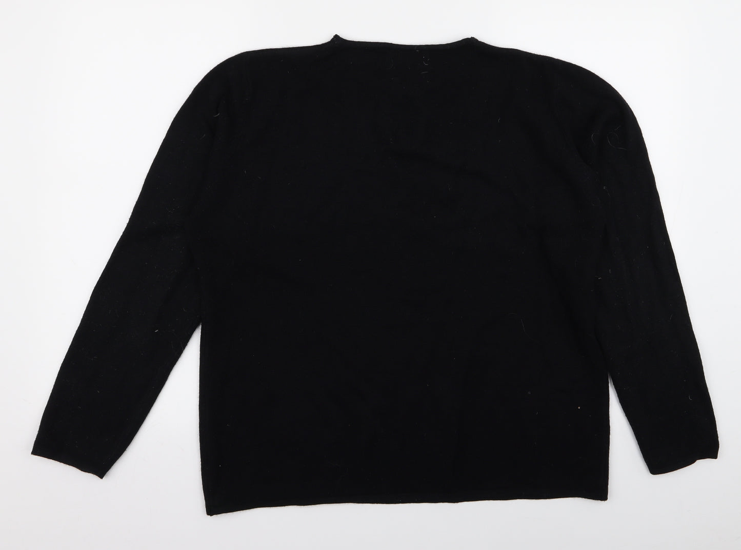 Sara Womens Black   Pullover Jumper Size 18