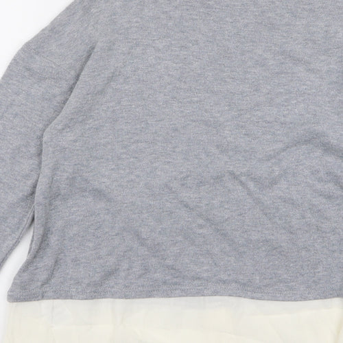 New Look Womens Grey   Pullover Jumper Size 12
