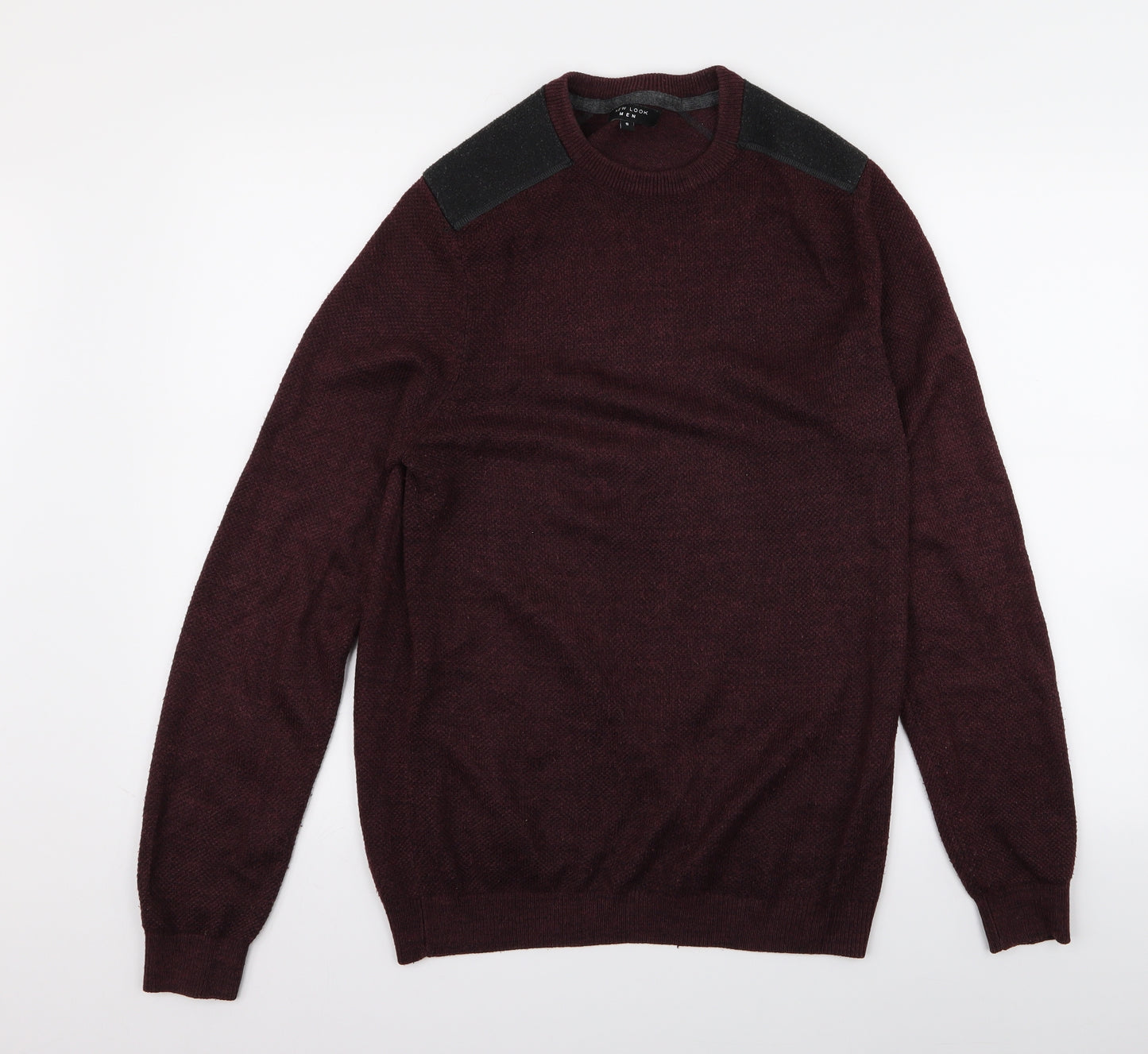 New Look Mens Red   Pullover Jumper Size S