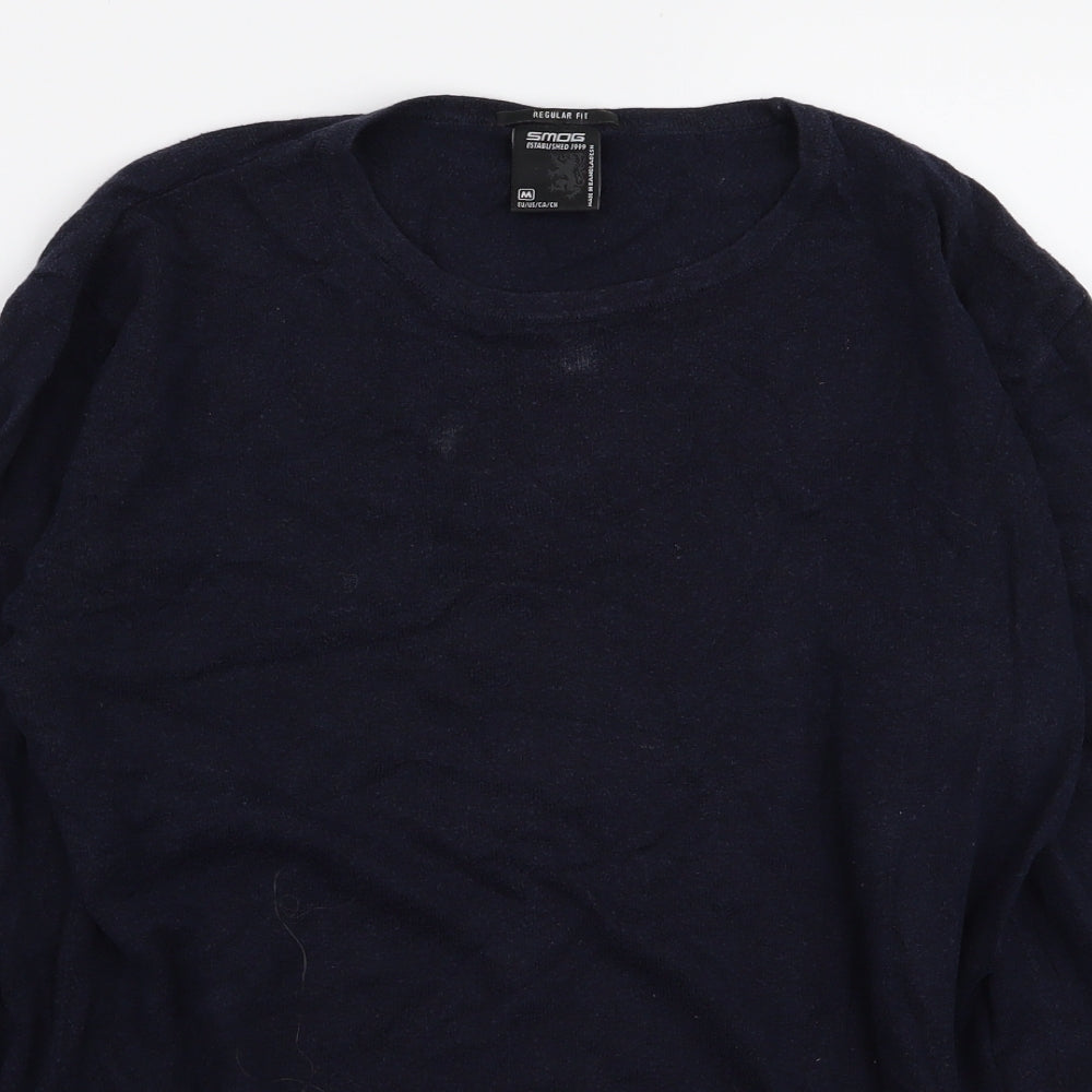 Smog Womens Blue   Pullover Jumper Size M