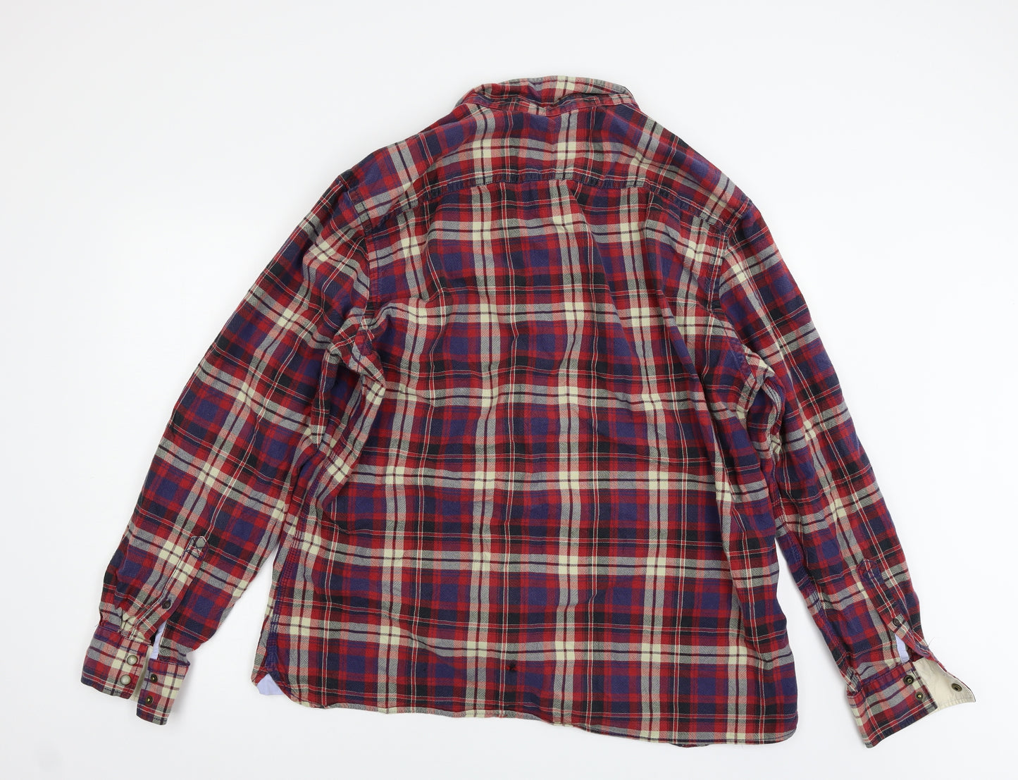 North Coast Mens Multicoloured Check   Button-Up Size 2XL