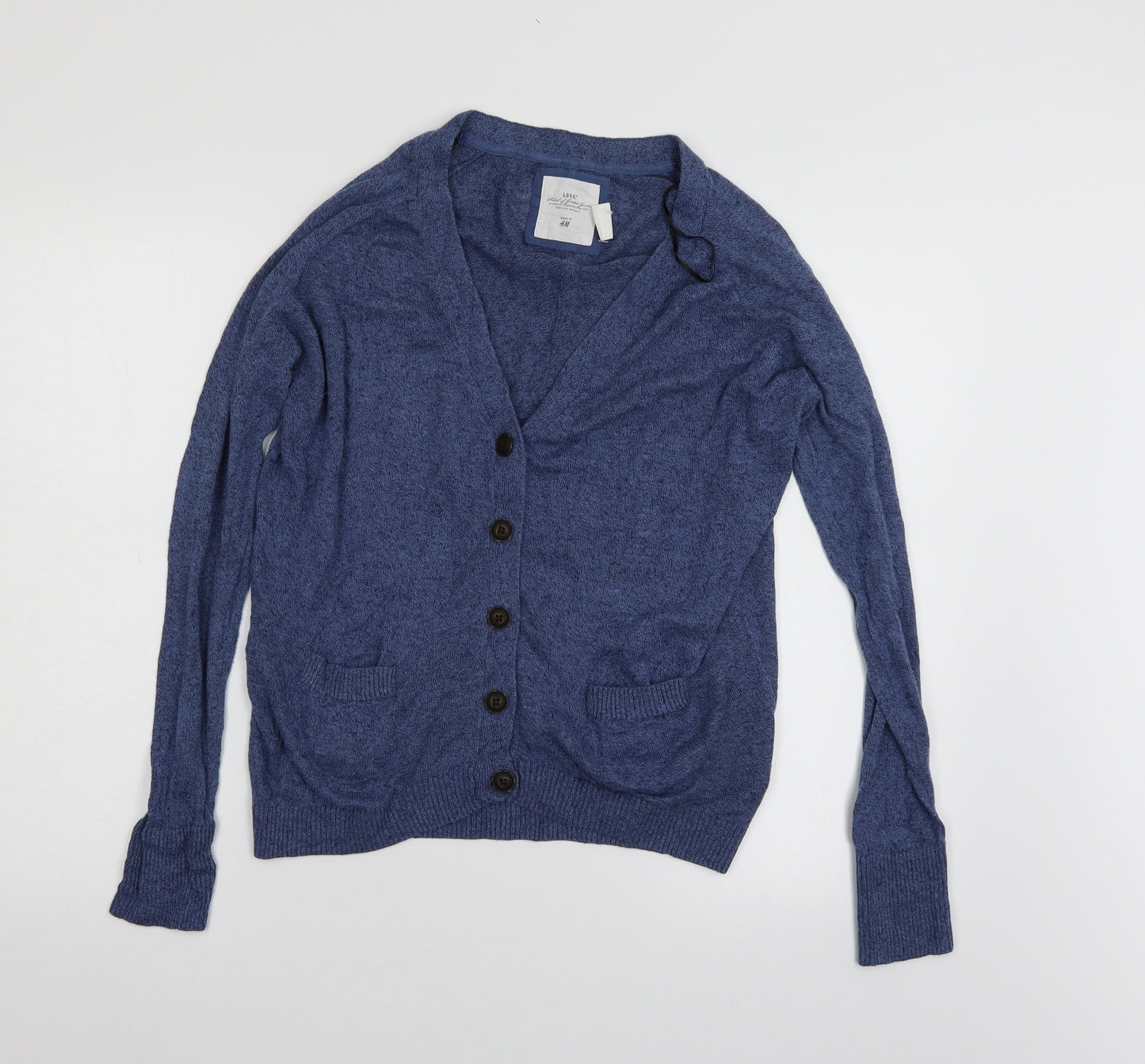 H&M Womens Blue   Cardigan Jumper Size S