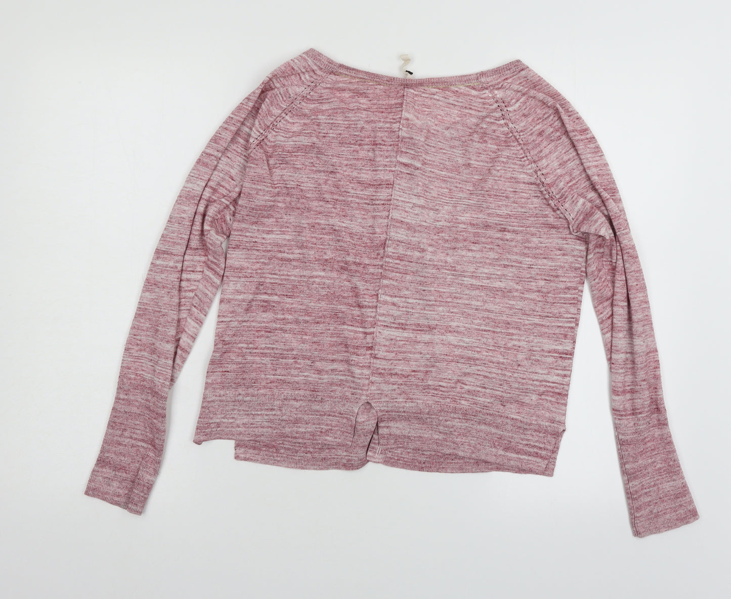 White Stuff Womens Pink Striped  Cardigan Jumper Size M