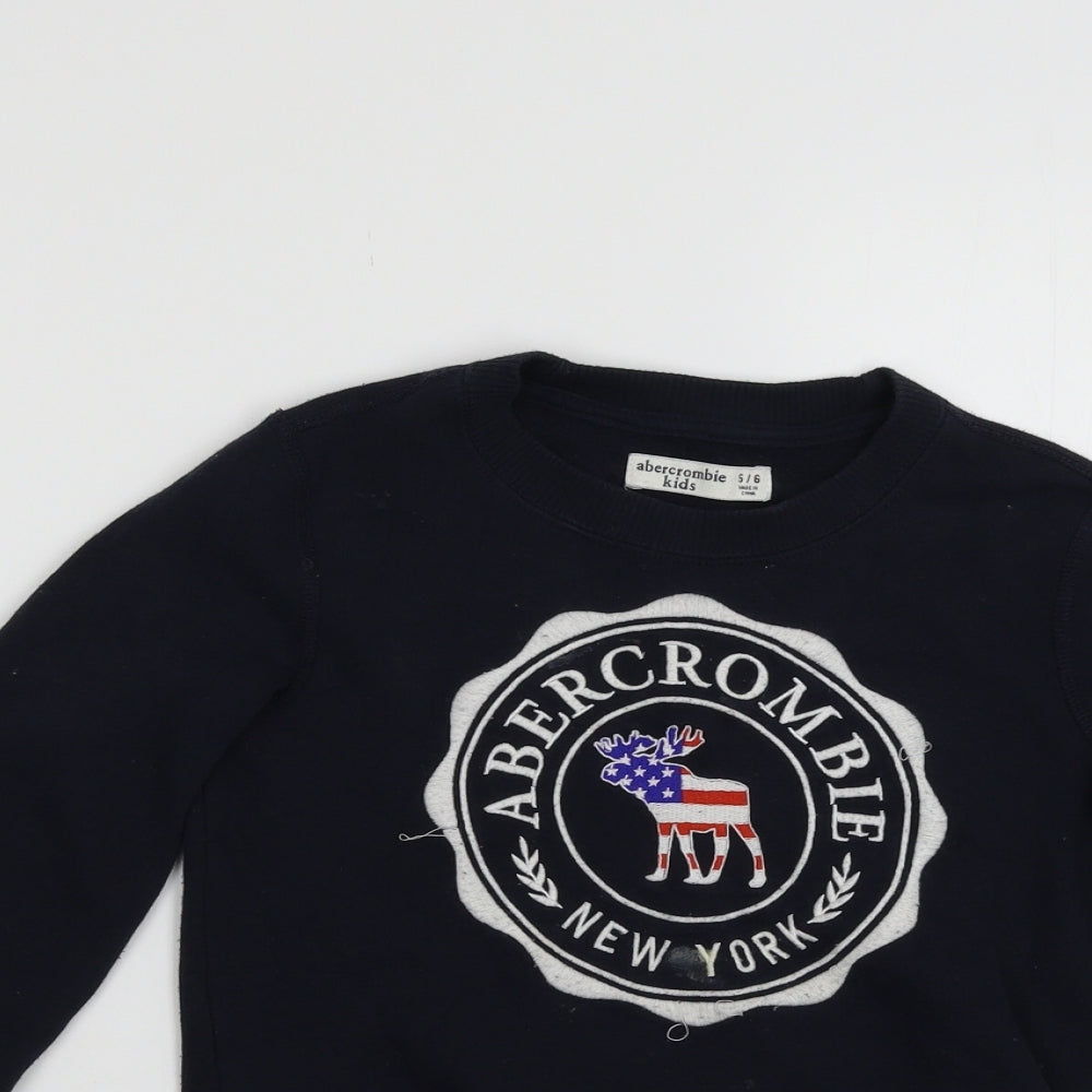 Abercrombie & Fitch Boys Blue   Pullover Sweatshirt Size 3 Years
