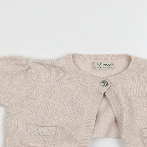 NEXT Baby Pink   Cardigan Jumper Size 12-18 Months