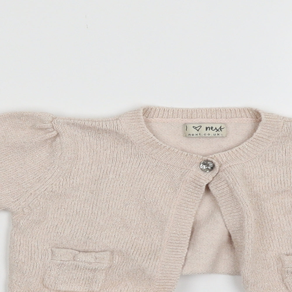 NEXT Baby Pink   Cardigan Jumper Size 12-18 Months
