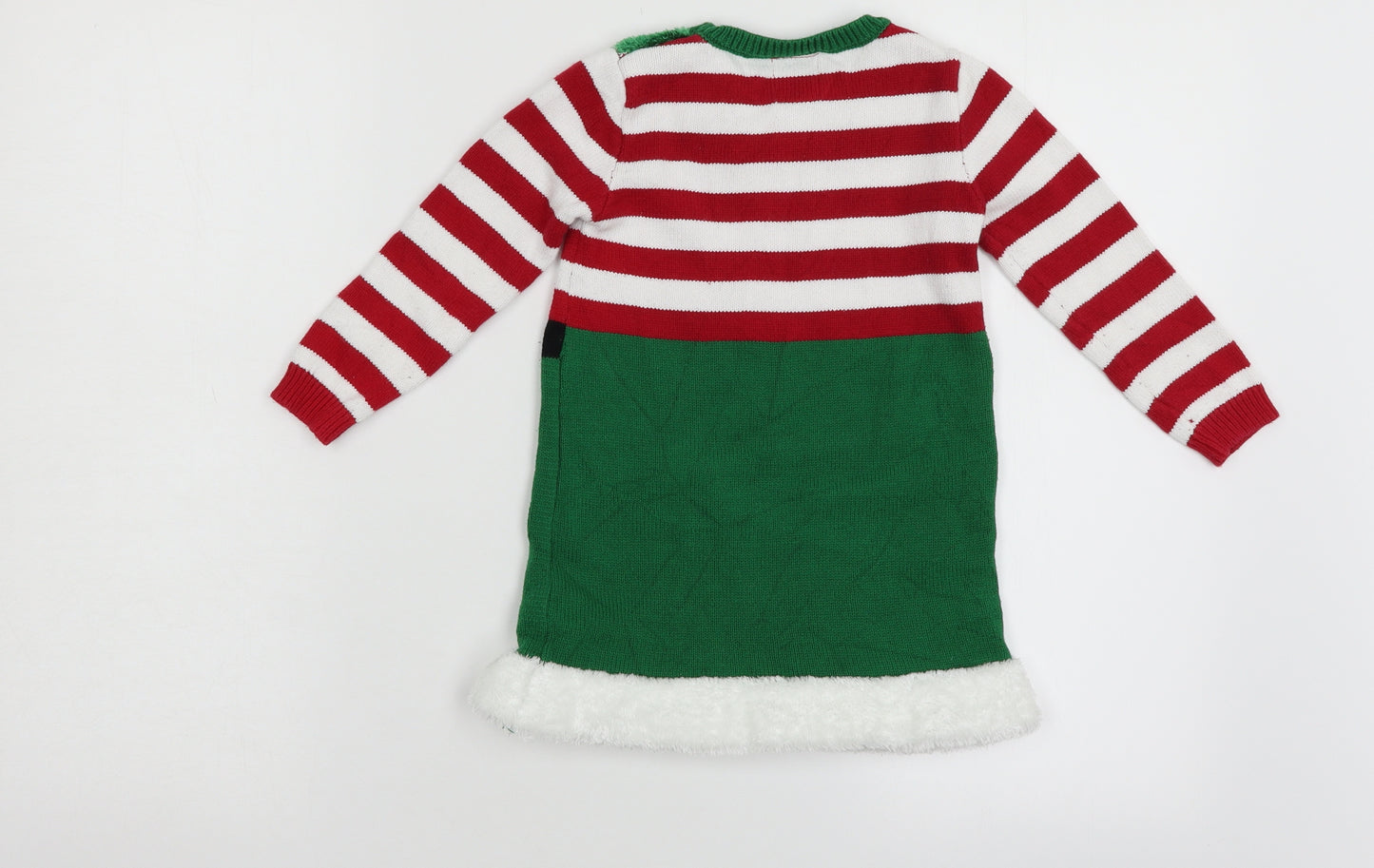 George Girls Multicoloured   Jumper Dress  Size 3 Years  - xmas
