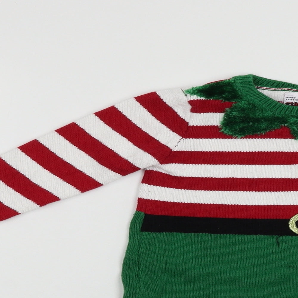 George Girls Multicoloured   Jumper Dress  Size 3 Years  - xmas