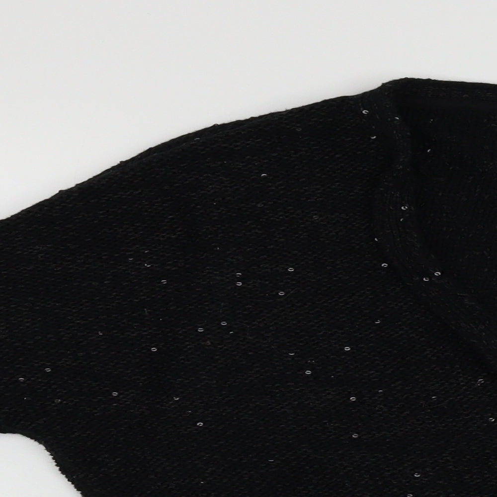 M&S Womens Black   Cardigan Jumper Size 16