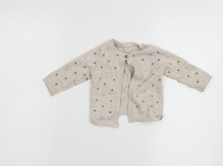 TU Baby Beige Cardigan Jumper Size 3-6 Months