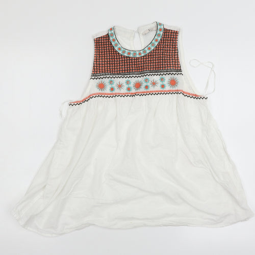 TU Womens White   Basic Blouse Size 10