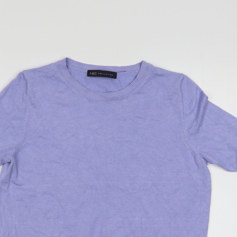M&S Womens Purple   Pullover Jumper Size 10