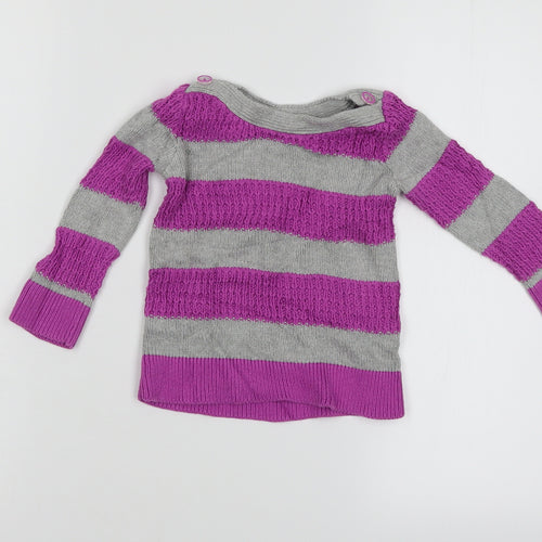 Gap Baby Multicoloured Striped  Pullover Jumper Size 12-18 Months