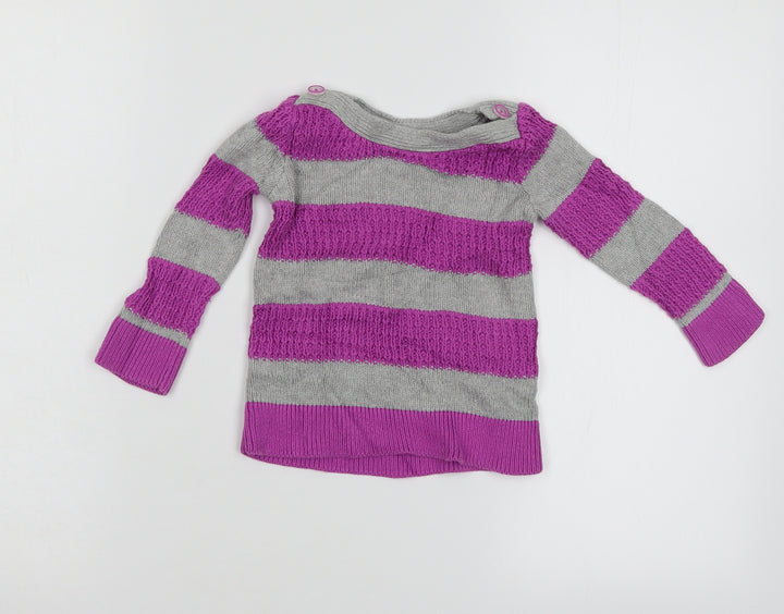 Gap Baby Multicoloured Striped  Pullover Jumper Size 12-18 Months