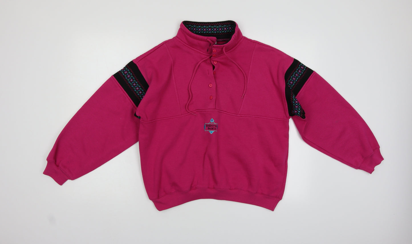 Para Womens Pink   Pullover Sweatshirt Size L