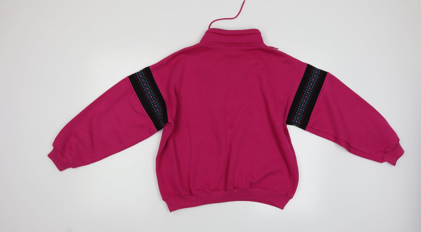 Para Womens Pink   Pullover Sweatshirt Size L