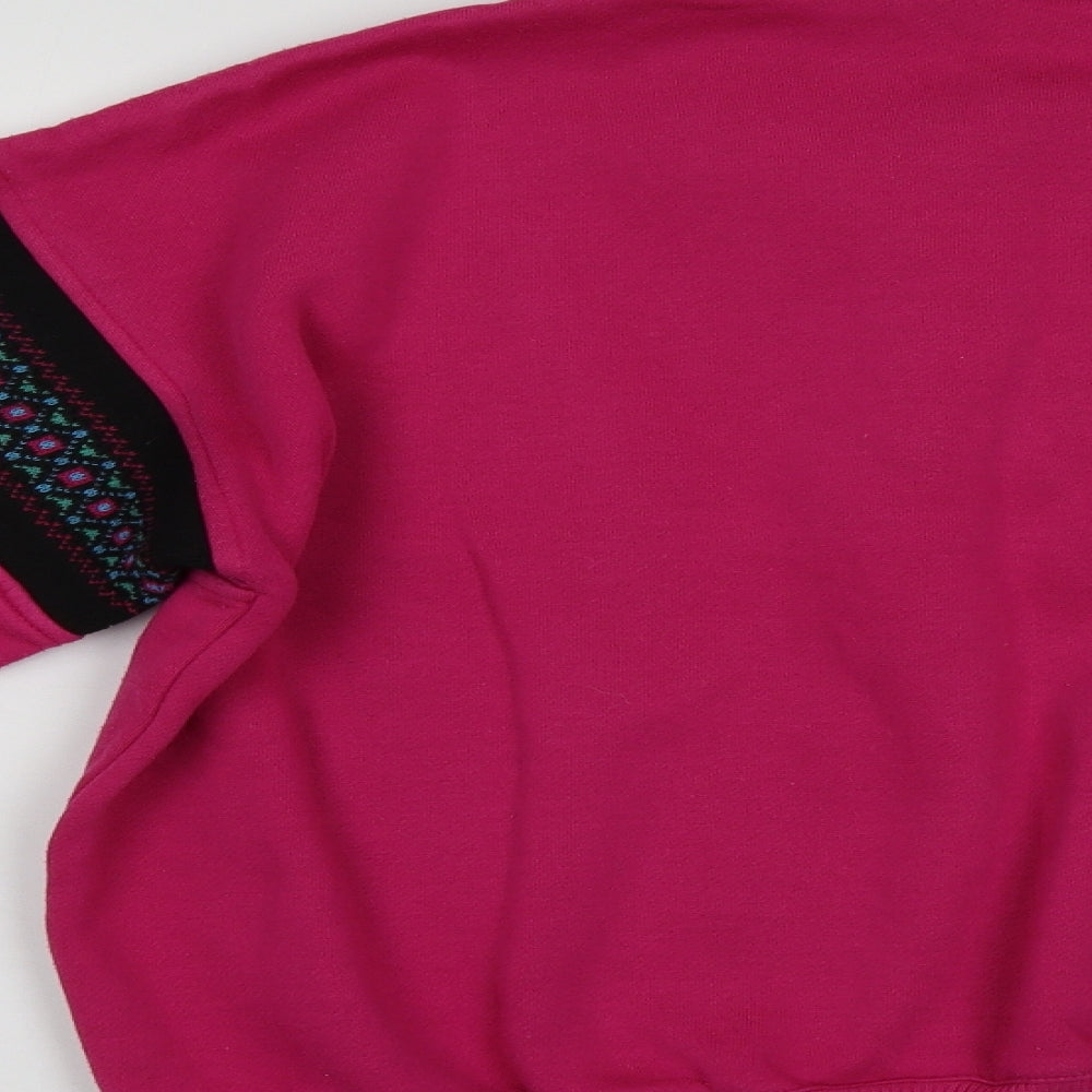 Para Womens Pink   Pullover Sweatshirt Size L