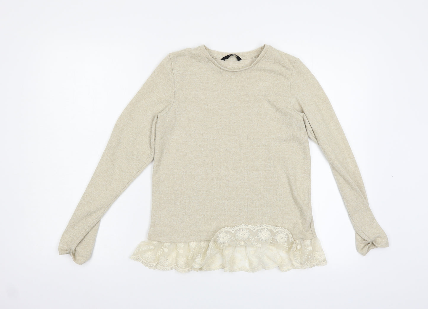 George Girls Beige   Basic T-Shirt Size 12 Years