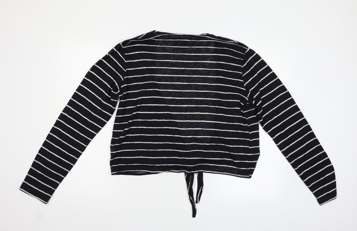 Primark Womens Blue Striped  Cardigan Jumper Size XL