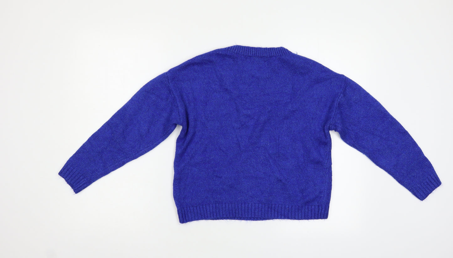 Primark Womens Blue   Pullover Jumper Size XS