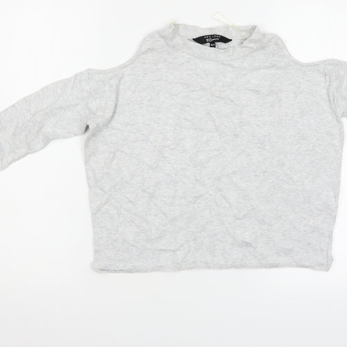 New Look Girls Grey   Pullover Jumper Size 11-12 Years