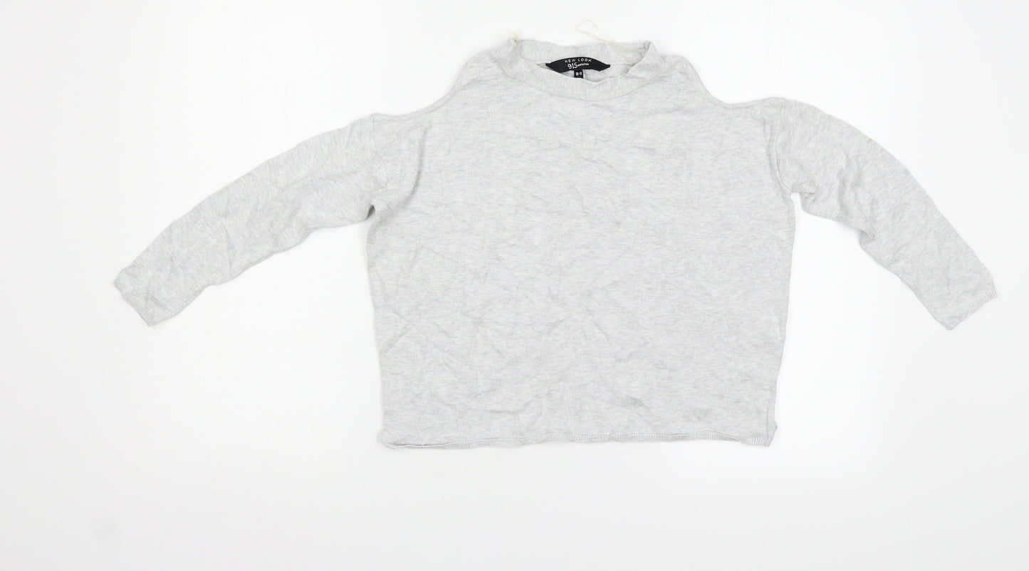 New Look Girls Grey   Pullover Jumper Size 11-12 Years
