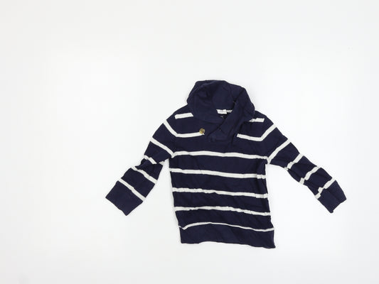 Gap Boys Blue Striped  Pullover Jumper Size 2 Years