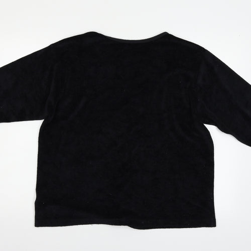 M&S Womens Black   Basic Blouse Size 14