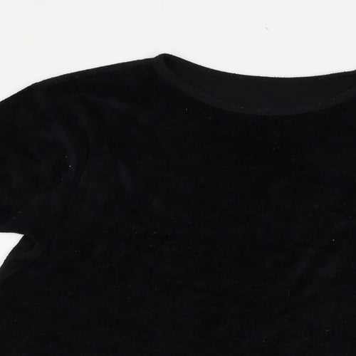M&S Womens Black   Basic Blouse Size 14