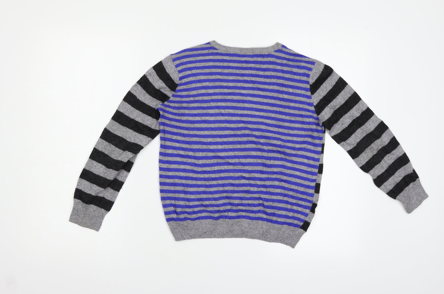 Wild & Gorgeous Boys Ivory Striped  Pullover Jumper Size 10 Years